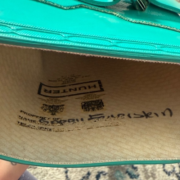 Hunter Classic Teal Rain Boots - Picture 8 of 11